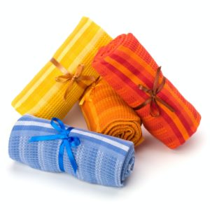 Towel isolated on white background