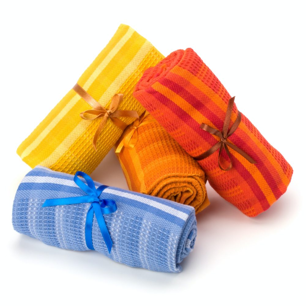 Towel isolated on white background